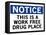 Work Free Drug Place Spoof Sign Print Poster-null-Framed Stretched Canvas