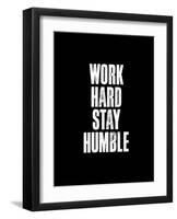 Work Hard Black-Brett Wilson-Framed Art Print