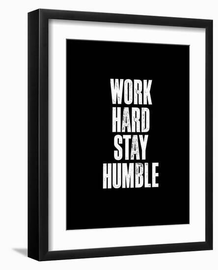 Work Hard Black-Brett Wilson-Framed Art Print