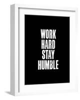 Work Hard Black-Brett Wilson-Framed Art Print