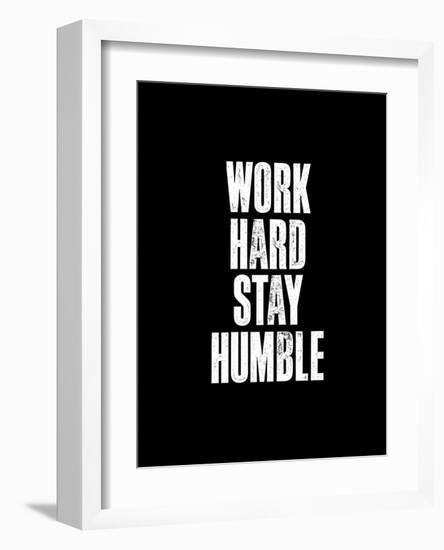 Work Hard Black-Brett Wilson-Framed Art Print