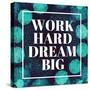 Work Hard, Dream Big-Swedish Marble-Stretched Canvas