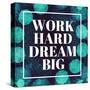 Work Hard, Dream Big-Swedish Marble-Stretched Canvas