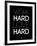 Work Hard Love Hard Black-NaxArt-Framed Art Print