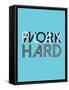 Work Hard Play Hard-null-Framed Stretched Canvas