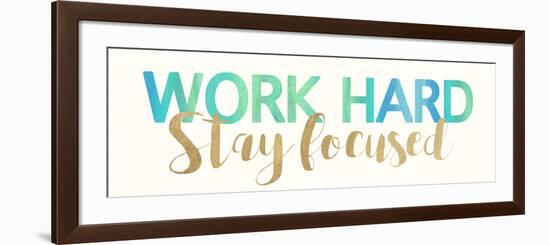 Work Hard-Bella Dos Santos-Framed Art Print