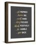 Work Rules-Bella Dos Santos-Framed Art Print