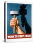 Work to Keep Free! Poster-null-Stretched Canvas