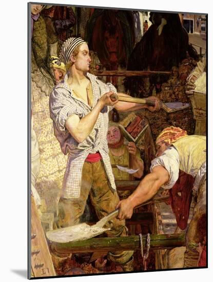Work: Workman with Carnation in His Mouth, 1852-65-Ford Madox Brown-Mounted Giclee Print