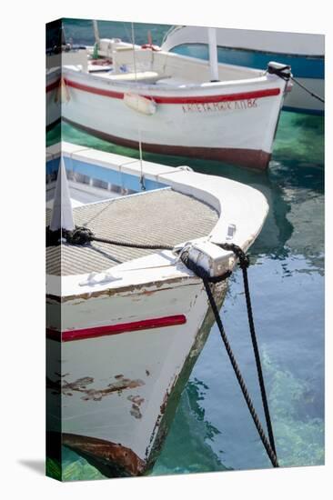 Workboats of Corfu, Greece III-Laura DeNardo-Stretched Canvas