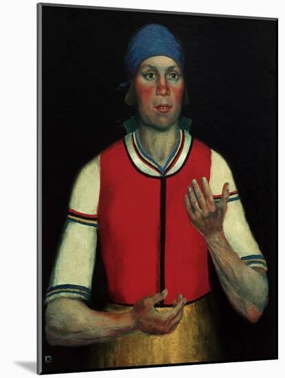 Worker, 1933-Kasimir Malevich-Mounted Giclee Print