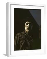 Worker at Carbon Black Plant, Sunray, Texas-null-Framed Photographic Print