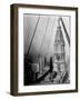 Worker at Skyscraper Building Site, with City Visible Below Him-Emil Otto Hoppé-Framed Photographic Print