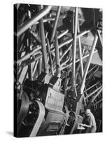 Worker Checking Quality Control at Flour Mill-Margaret Bourke-White-Stretched Canvas