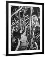 Worker Checking Quality Control at Flour Mill-Margaret Bourke-White-Framed Photographic Print