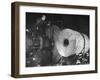 Worker Cutting the Gun Casting in the Bethlehem Steel Factory-Dmitri Kessel-Framed Photographic Print