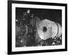 Worker Cutting the Gun Casting in the Bethlehem Steel Factory-Dmitri Kessel-Framed Photographic Print