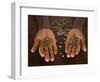 Worker from the Plantation 'Roca Nova Moka' in Sao Tomé Holds Some Coffee Beans-Camilla Watson-Framed Photographic Print