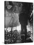 Worker in a Steel Mill in Moscow-James Whitmore-Stretched Canvas