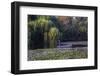 Worker in Boat Cleaning Green Lake, Kunming China-Darrell Gulin-Framed Photographic Print