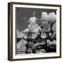 Worker Opening up a Pipeline to Let the Oil Flow-Thomas D^ Mcavoy-Framed Photographic Print