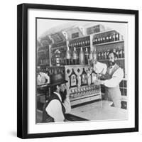 Worker Pouring Soda for Customer-null-Framed Photographic Print