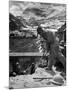 Worker Using a Jack Hammer to Help Build the Dam for the Eca-Sponsored Hydro-Electric Projects-Dmitri Kessel-Mounted Photographic Print