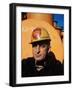 Worker Wearing Safety Helmet Outside at Sun Shipbuilding and Dry Dock Co. Shipyards-Dmitri Kessel-Framed Photographic Print