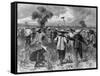 Workers at a Sugar Plantation-null-Framed Stretched Canvas