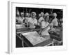 Workers at Ann Page Plant Transferring Spaghetti from Bins into Rows of Cans-null-Framed Photographic Print