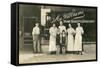 Workers at Mcwilliams Bakery and Grocery-null-Framed Stretched Canvas