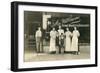 Workers at Mcwilliams Bakery and Grocery-null-Framed Art Print