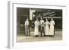 Workers at Mcwilliams Bakery and Grocery-null-Framed Art Print