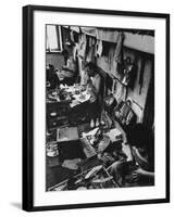 Workers at Small Shoe Factory-Paul Schutzer-Framed Photographic Print