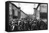 Workers at the Entrance of a Billancourt Factory, Paris, 1931-Ernest Flammarion-Framed Stretched Canvas