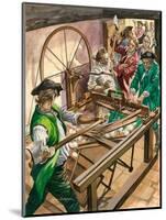 Workers Attack the Blackburn Home of James Hargreaves to Destroy His Invention, the Spinning Jenny-Peter Jackson-Mounted Giclee Print