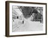 Workers Clearing after Blizzard-null-Framed Photographic Print