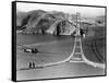 Workers Complete the Catwalks for the Golden Gate Bridge-null-Framed Stretched Canvas