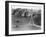 Workers Complete the Catwalks for the Golden Gate Bridge-null-Framed Photographic Print