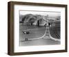 Workers Complete the Catwalks for the Golden Gate Bridge-null-Framed Photographic Print