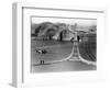 Workers Complete the Catwalks for the Golden Gate Bridge-null-Framed Photographic Print