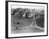 Workers Complete the Catwalks for the Golden Gate Bridge-null-Framed Photographic Print