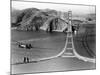 Workers Complete the Catwalks for the Golden Gate Bridge-null-Mounted Photographic Print