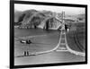 Workers Complete the Catwalks for the Golden Gate Bridge-null-Framed Photographic Print