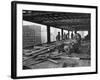 Workers During Construction of Seagrams Building-Frank Scherschel-Framed Photographic Print