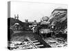 Workers Excavating Site of Northern Railway-null-Stretched Canvas