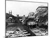 Workers Excavating Site of Northern Railway-null-Mounted Photographic Print