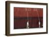 Workers Grease Cargo Containers to Prevent Protesters from Climbing over Them-Jo Yong hak-Framed Photographic Print