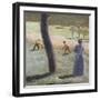 Workers in a Field at Kandern, Painted in July 1907-Edgar Degas-Framed Giclee Print