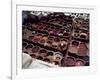 Workers in the Dyeing Pits of a Leather Tannery, Fez, Morocco-Susanna Wyatt-Framed Photographic Print